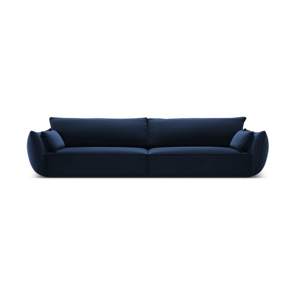 Tumši zils samta dīvāns 248 cm Vanda – Mazzini Sofas