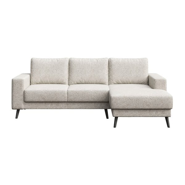 Krēmkrāsas stūra dīvāns (labais stūris) Fynn – Ghado