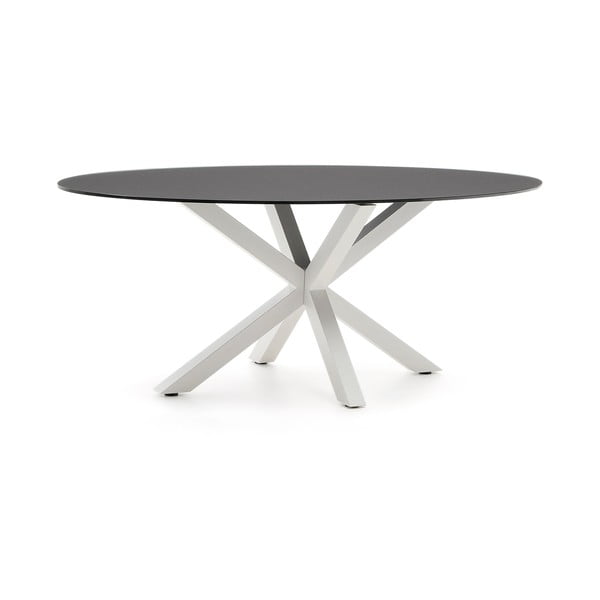 Ēdamgalds ar stikla galda virsmu 100x200 cm Argo – Kave Home