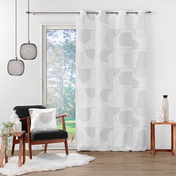 Balts aizkars 140x280 cm Esquisse – douceur d'intérieur-image-2