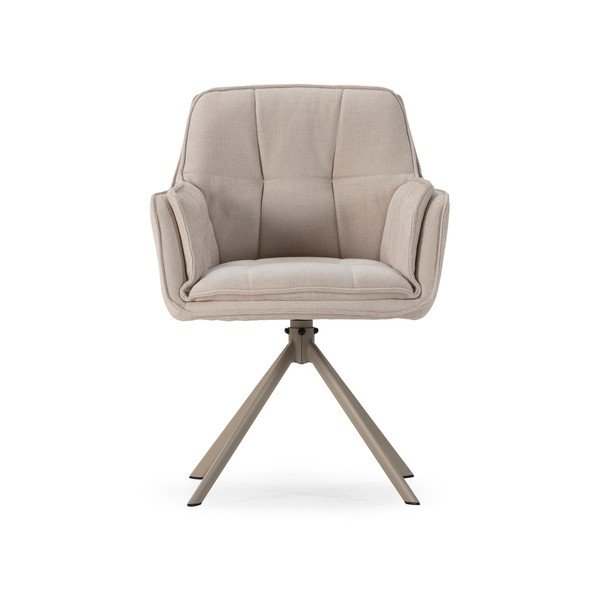 Bēši polsterēti ēdamistabas krēsli (2 gab.) Keiko – Marckeric-image-2