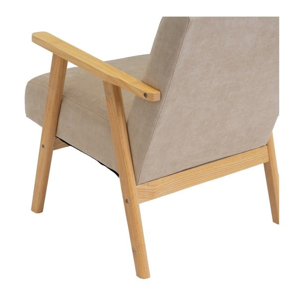 Bēšs atpūtas krēsls no šenila auduma Vintage – Casa Selección-image-4