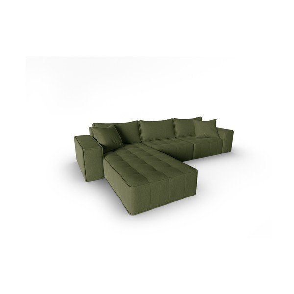 Zaļš stūra dīvāns (ar kreiso stūri) Mike – Micadoni Home-image-3