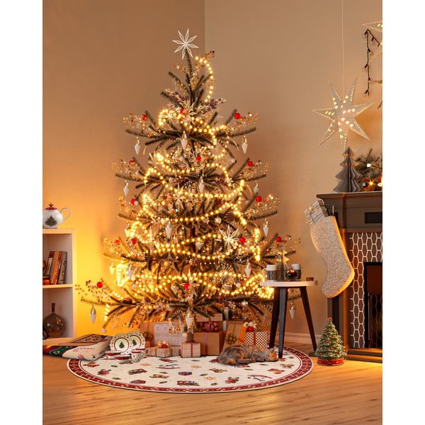 Sarkans apaļš paklājs ar Ziemassvētku motīvu ø 150 cm Red Christmas – Villeroy&Boch-image-1