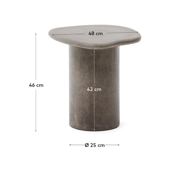 Dārza sānu galdiņš 48x47 cm Macarella – Kave Home-image-4