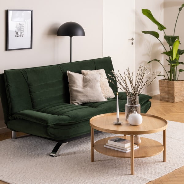 Dabīga toņa apaļš žurnālgaldiņš ar ozolkoka imitāciju ø 80 cm Banbury – Actona-image-1