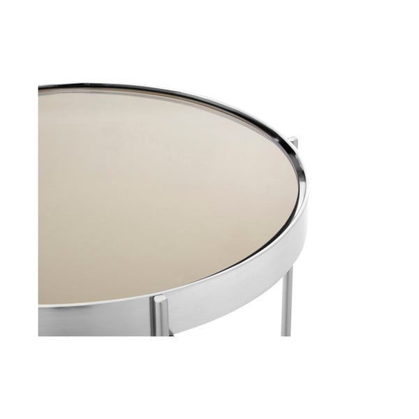 Apaļš sānu galdiņš ar stikla galda virsmu ø 33 cm Allure – Premier Housewares-image-2