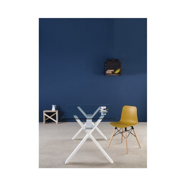 Balts ēdamgalds Marckeric Selena, 160 x 90 cm-image-2