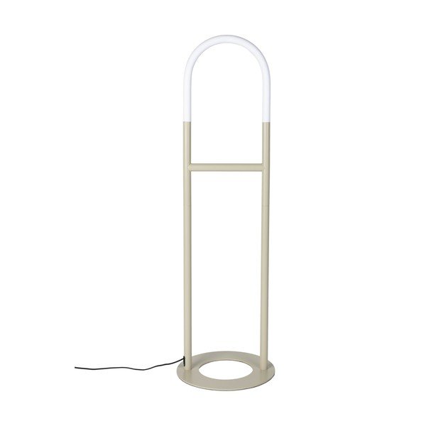 Bēša LED stāvlampa ar regulējamu spilgtumu (augstums 135 cm) Arch – Zuiver