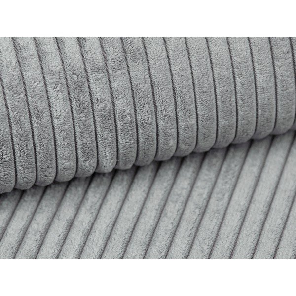 Gaiši pelēks velveta stūra dīvāns (ar labo stūri/ar zvilni) Campi – Cosmopolitan Design-image-4