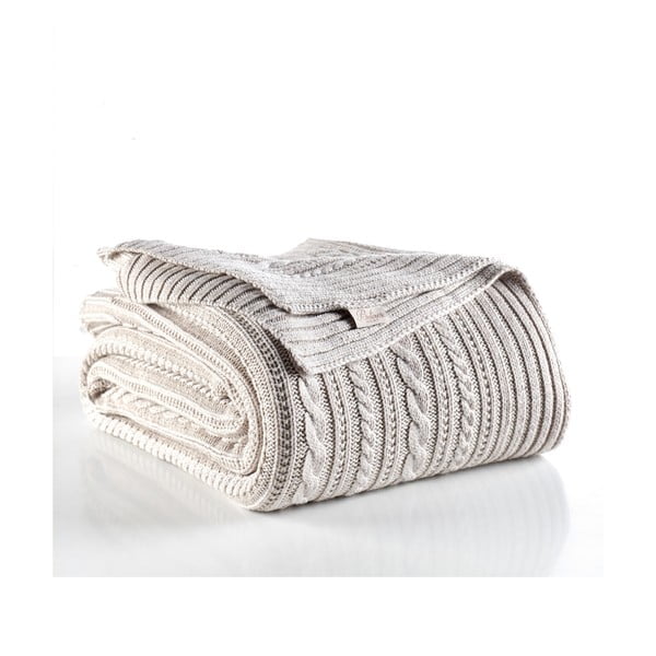 Pelēki bēšs gultas pārklājs Camila, 220 x 240 cm-image-1