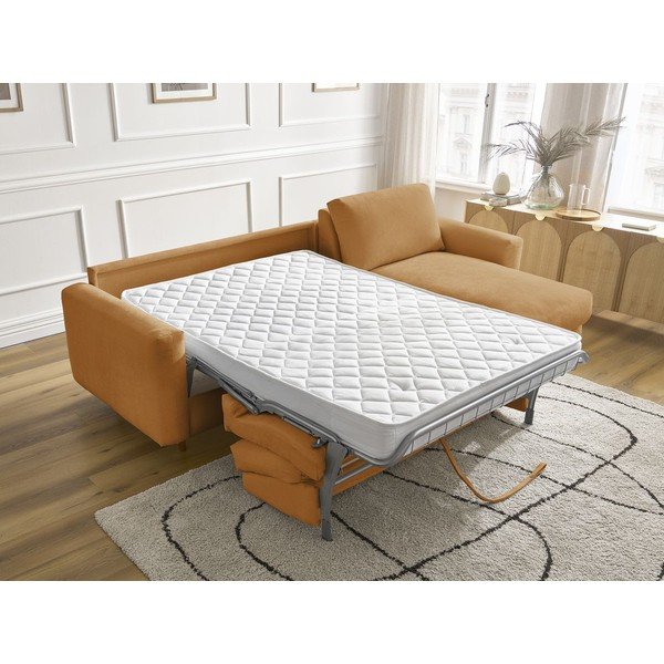 Sinepju dzeltens stūra dīvāns Nouveau Cocoone – Bobochic Paris-image-1