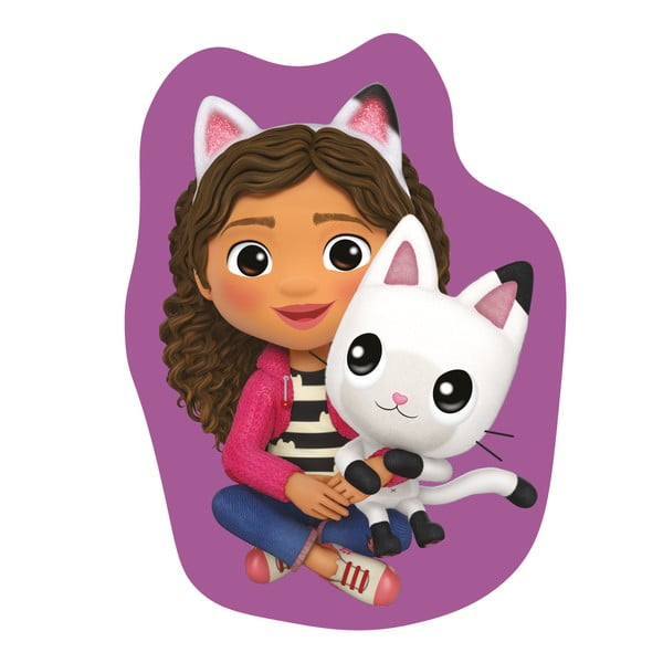 Flīsa bērnu spilvens 35x35 cm Gabby´s Dollhouse "Pandy" – Jerry Fabrics