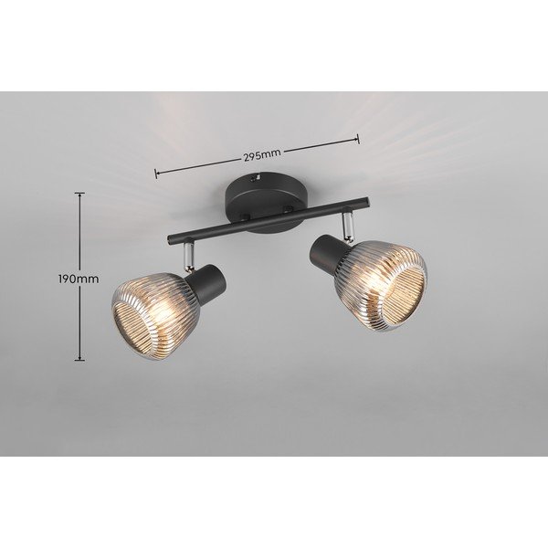 Melna prožektora tipa lampa ø 10 cm Tarifa – Trio-image-4