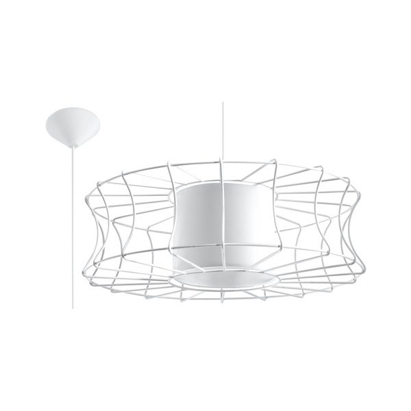 Balta piekaramā lampa Sollux Parla-image-2