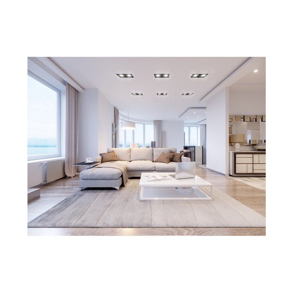 Melna griestu lampa ar metāla abažūru 15x25,5 cm Milo – GTV-image-3