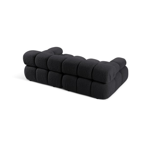 Antracīta pelēks modulārais dīvāns no buklē auduma 188 cm Bellis – Micadoni Home-image-3