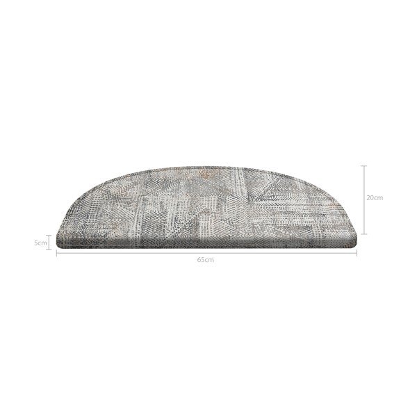 Pelēki kāpņu paklāji (16. gab.) 65x20 cm Horizon – Vitaus-image-4