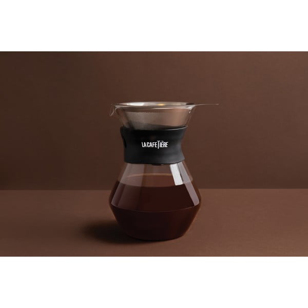 Karafe no borsilikāta stikla ar nerūsējošā tērauda filtru 0,4 l La Cafetiere – Kitchen Craft-image-3