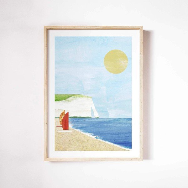 Plakāts 30x40 cm Etretat Cliffs – Travelposter-image-2