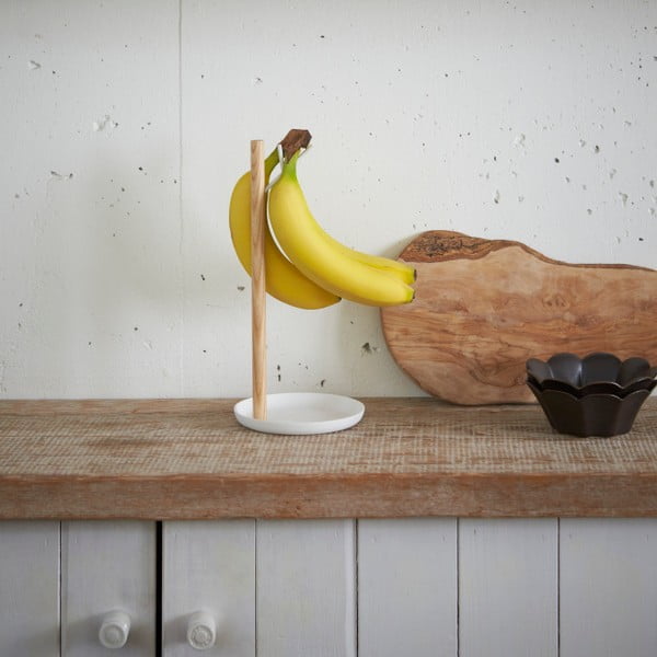 Banānu stends ar dižskābarža koka detaļām YAMAZAKI Tosca-image-2