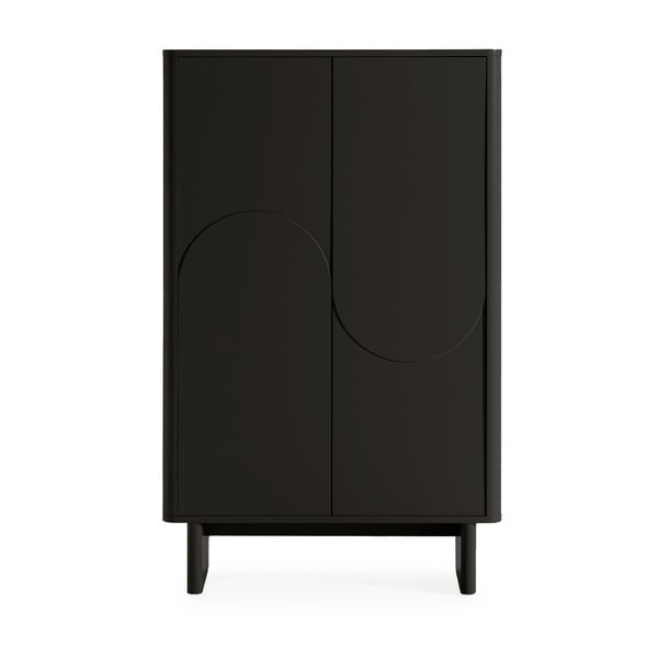 Melns skapītis 80x130x40 cm Solei – MOME