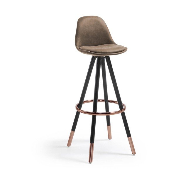 Brūns bāra krēsls (sēdekļa augstums 75 cm) Slad – Kave Home