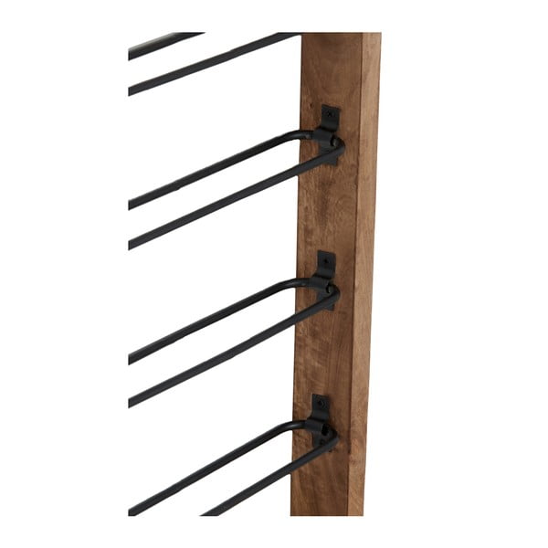 Brūns sienas vīna plaukts 8 pudelēm Sorrento – Light & Living-image-2