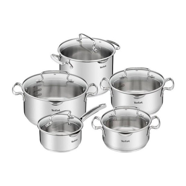 Nerūsējošā tērauda trauku komplekts (10 gab.) DUETTO+ G719SA55 – Tefal