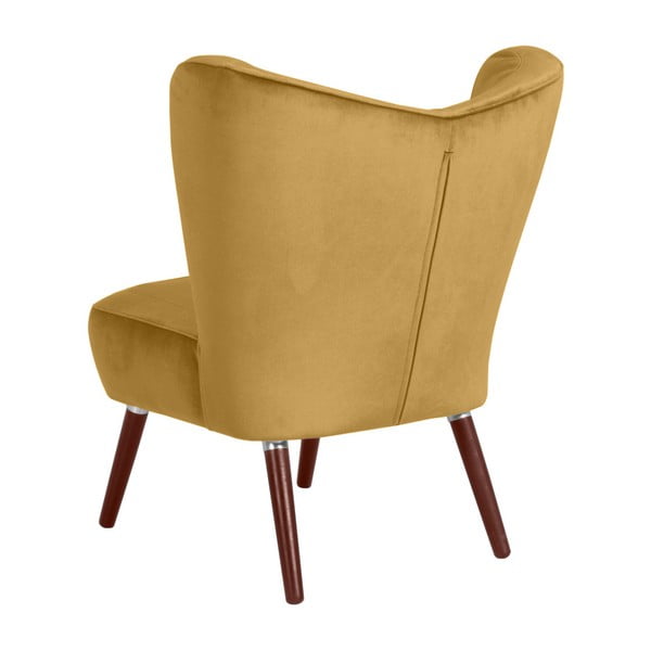 Dzeltens krēsls Max Winzer Sari Velvet-image-4