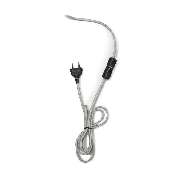 Galda lampa ar tumši pelēku abažūru un pārstrādāta stikla struktūru Good&Mojo Murano, ⌀ 30 cm-image-2