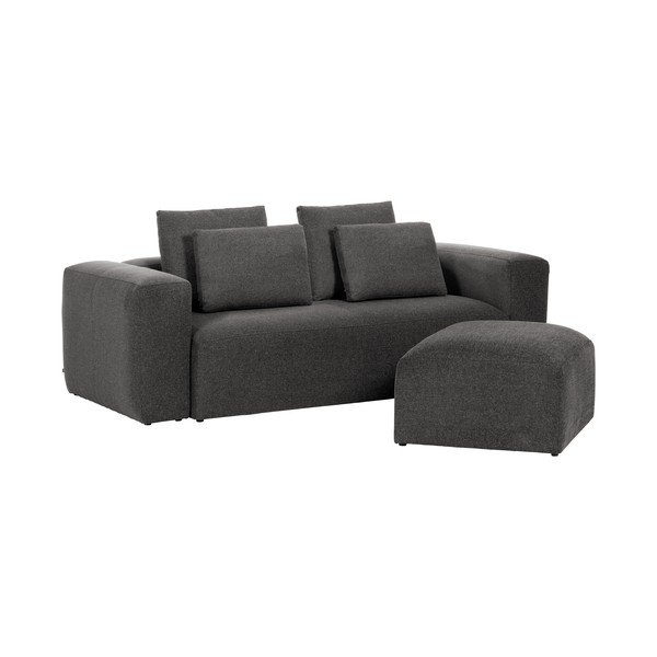 Tumši pelēks kāju soliņš Kave Home Blok-image-3
