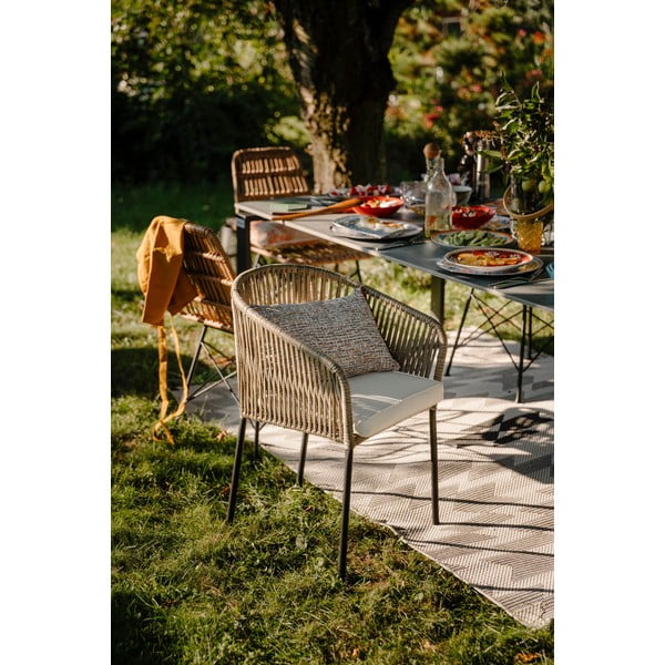 2 pelēkbrūnu dārza krēslu komplekts Bonami Selection Trapani-image-1