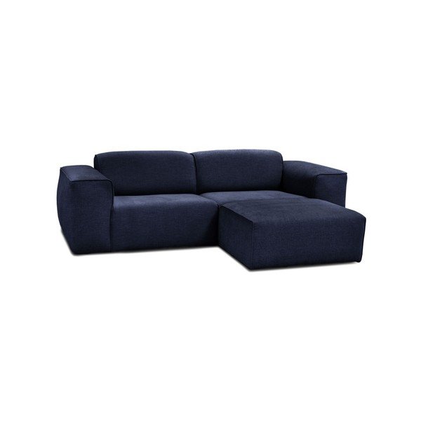 Zils trīsvietīgs dīvāns ar pufu Cosmopolitan Design Phoenix-image-1
