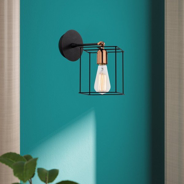 Melna sienas lampa Opviq lights Selimiye-image-1