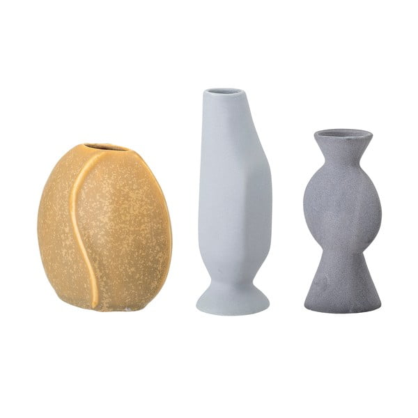 Māla rokām darinātas vāzes (3 gab.) (augstums 12,5 cm) Miacecilia – Bloomingville-image-4