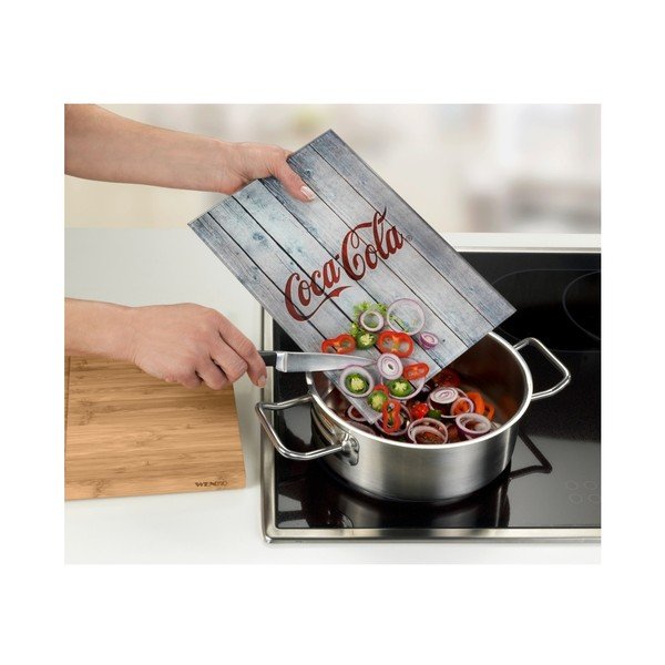 Bambusa griešanas dēlītis ar stikla daļu Wenko Coca-Cola World-image-3