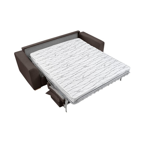 Brūns velveta salokāms dīvāns 225 cm Augustin – Bobochic Paris-image-4