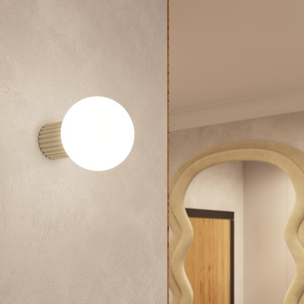 Krēmkrāsas sienas lampa ø 12 cm Orbital – Sollux-image-1