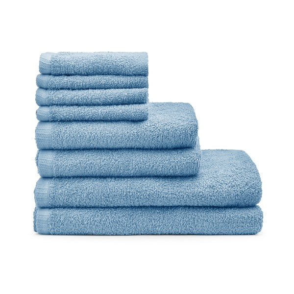 Zili ātri žūstoši/frotē kokvilnas dvieļi komplektā (8 gab.) Quick Dry – Catherine Lansfield