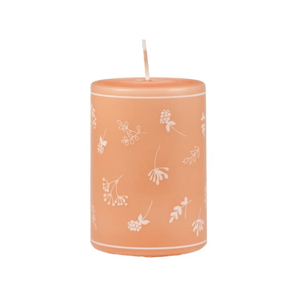 Oranža svece Unipar Fleur, degšanas laiks 30 stundas