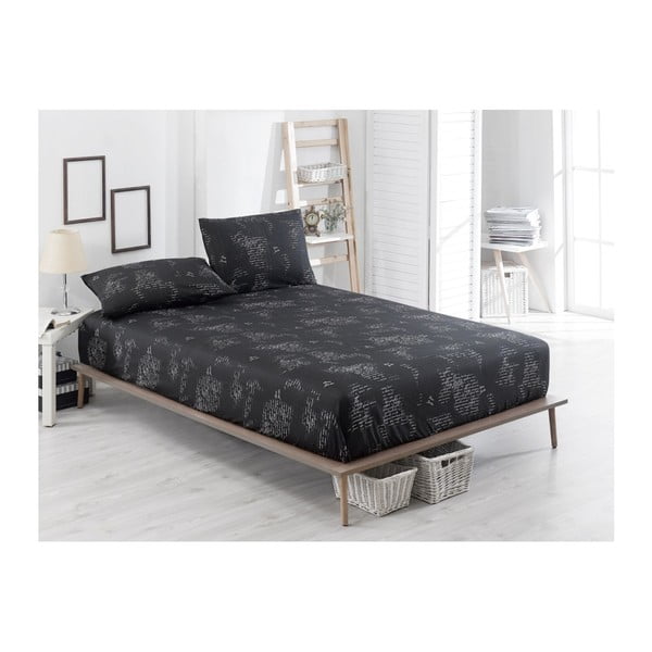 Elastīgas gultas pārklāji un 2 spilvendrānas vienvietīgai gultai Clementino Duro, 160 x 200 cm