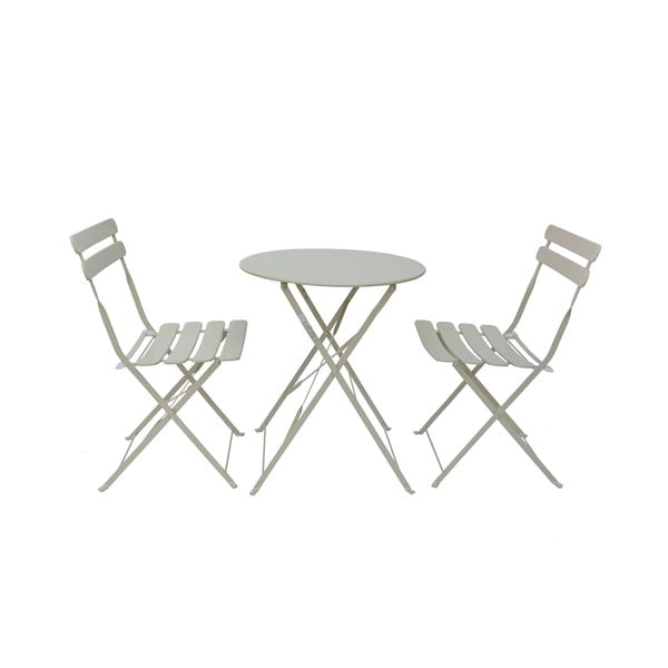 Bēšs dārza ēdamistabas komplekts 2 personām Bistro – Rojaplast-image-2