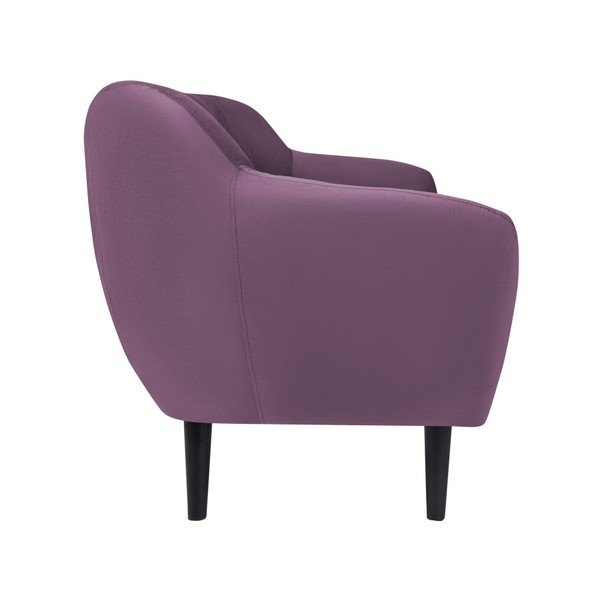 Violets divvietīgs dīvāns Mazzini Sofas Toscane, melnas kājas-image-2