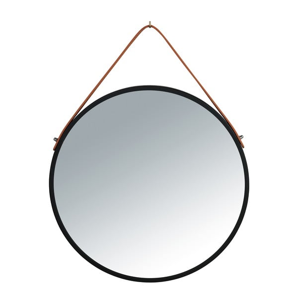 Melns piekaramais spogulis Wenko Borrone, ø 40 cm
