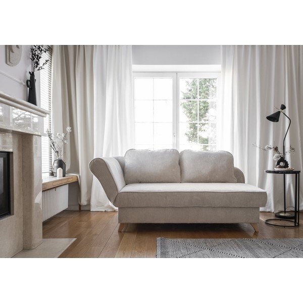 Bēšs velveta zvilnis (ar kreiso stūri) Chic Charlotte – Miuform-image-1