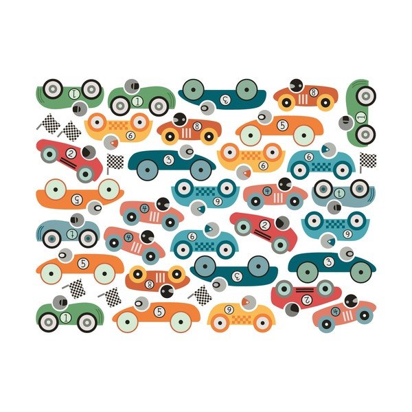 30 sienas uzlīmju komplekts Ambiance Racing Cars-image-1