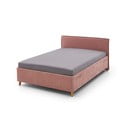 Rozā polsterēta bērnu gulta bez režģa 120x200 cm Fun – Meise Möbel