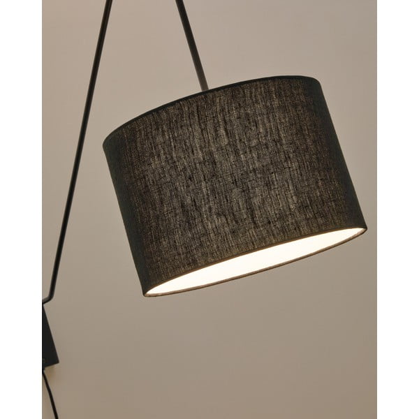 Melna sienas lampa ø 25 cm Jex – Kave Home-image-2