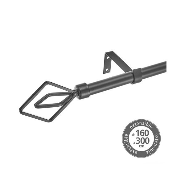 Metāla pagarināma aizkaru stanga 160–300 cm – Casa Selección-image-1